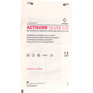 actisorb silver 220 dressing Actisorb Silver 220 Silver Dressing 4-1/8 X 4-1/8 Inch