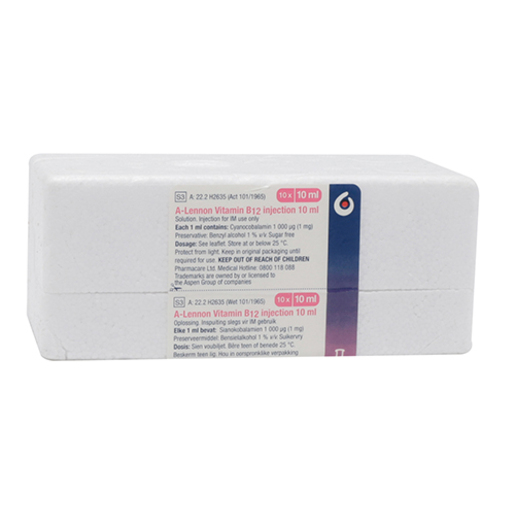 VIT B12 10ML 10 VIALS 1000MCG/ML ASPEN | Vitamins VIT B12 10ML 10 VIALS 1000MCG/ML ASPEN | Vitamins
